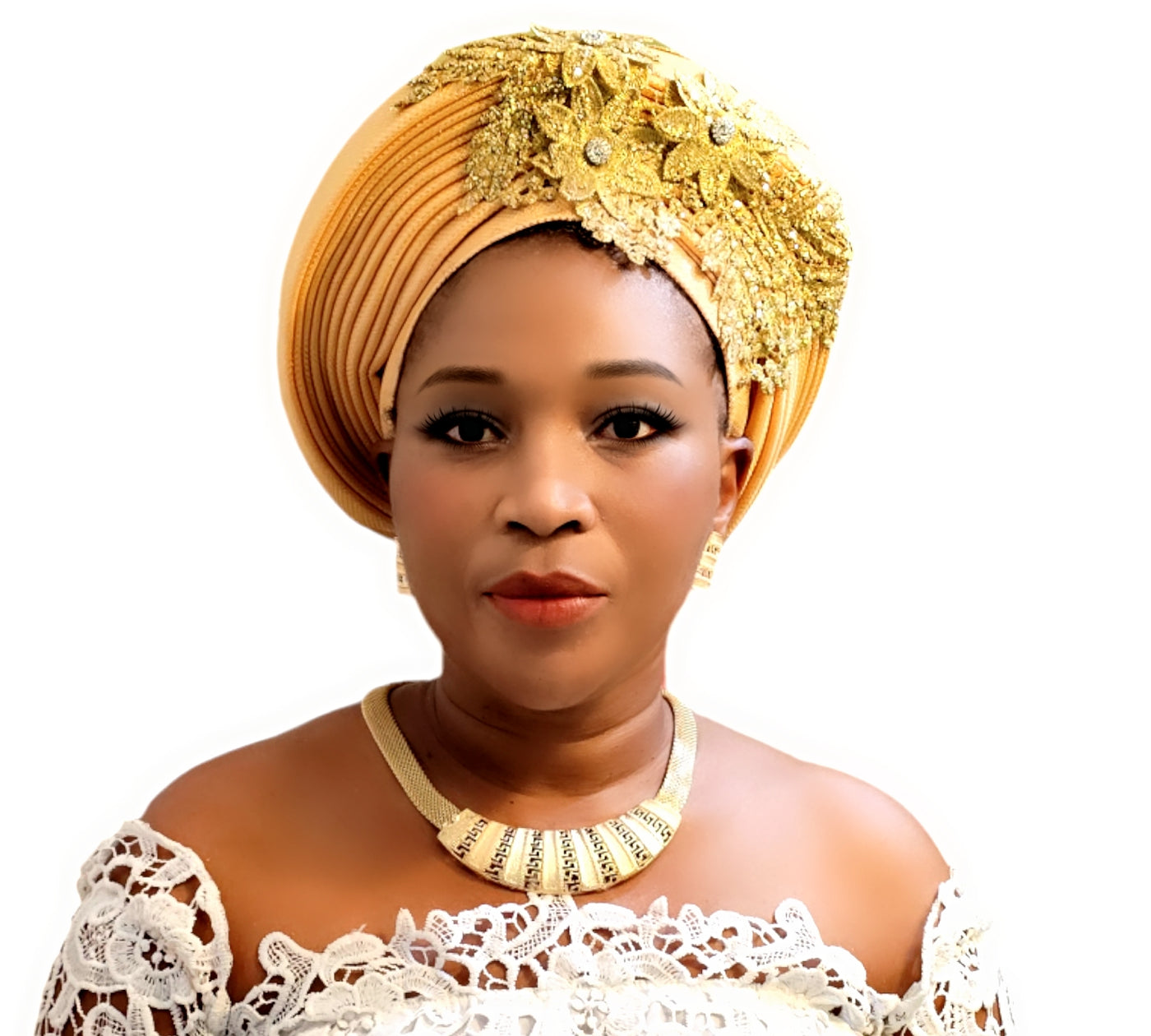 Gele Already Made Auto Gele African Turban Cap For Party