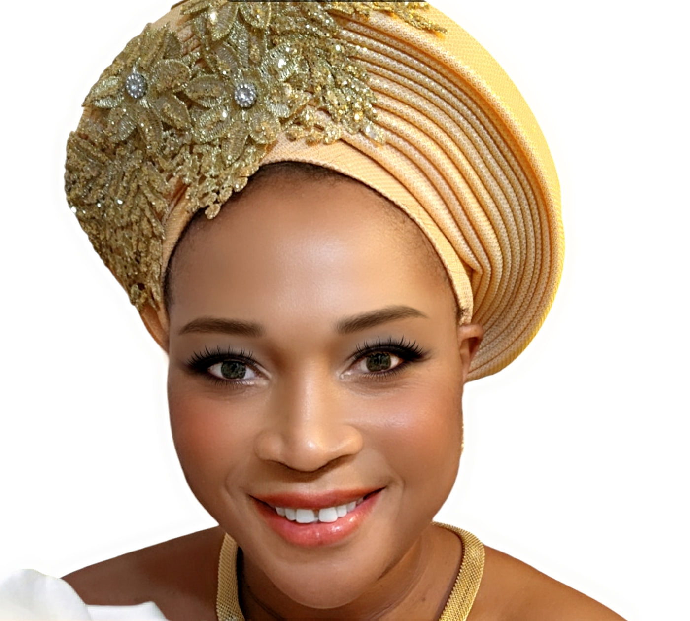 Gele Already Made Auto Gele African Turban Cap For Party