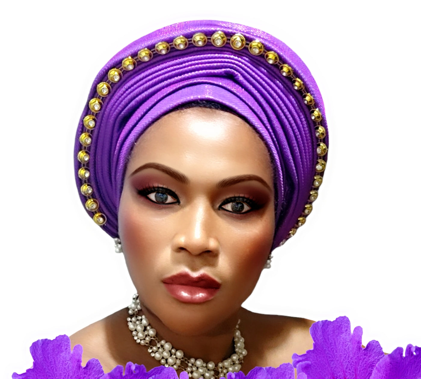 Nigerian Headtie African Head Wraps Already Made Auto Gele