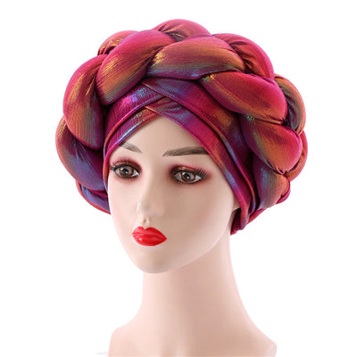 latest aso oke auto gele headtie Already Handmade african Cap Nigerian Wedding Gele women braid turbans Ladies head wraps