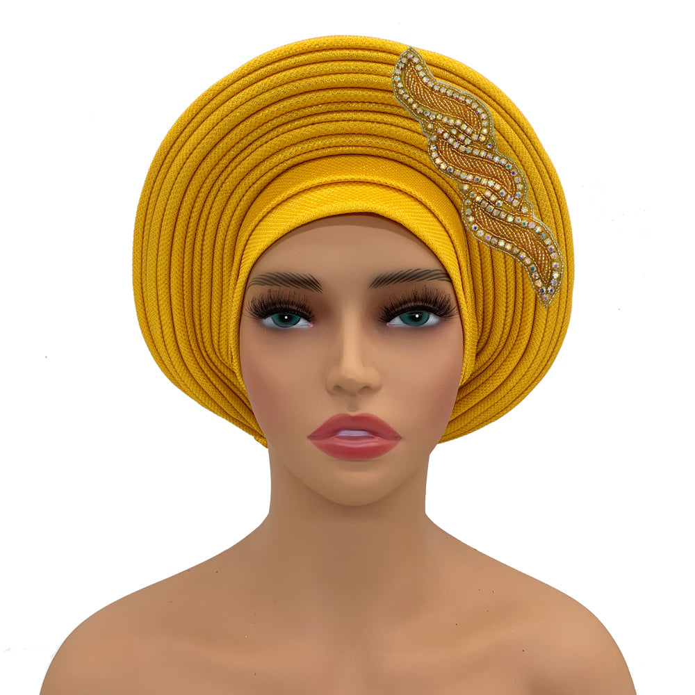 Nigerian Gele Headtie African Head Wraps Aso Oke Gele Already