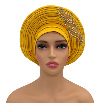 Nigerian Gele Headtie African Head Wraps Aso Oke Gele Already