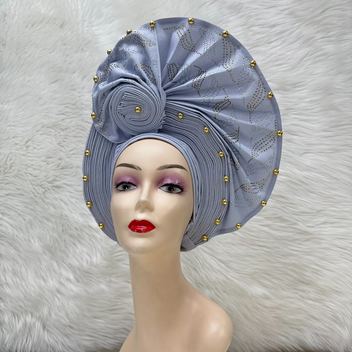 Women's Headtie, Auto Gele Headtie for Women, Nigerian Aso Oke Headgear