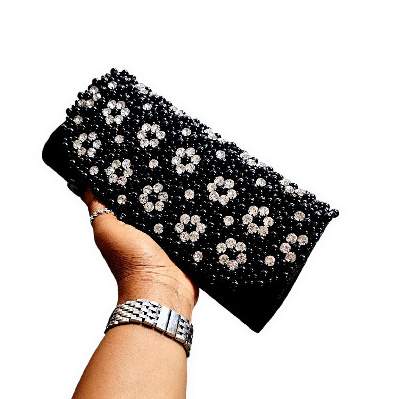 Fashion Party Evening Handbags Pearl Clutch Purses For Women & Girls