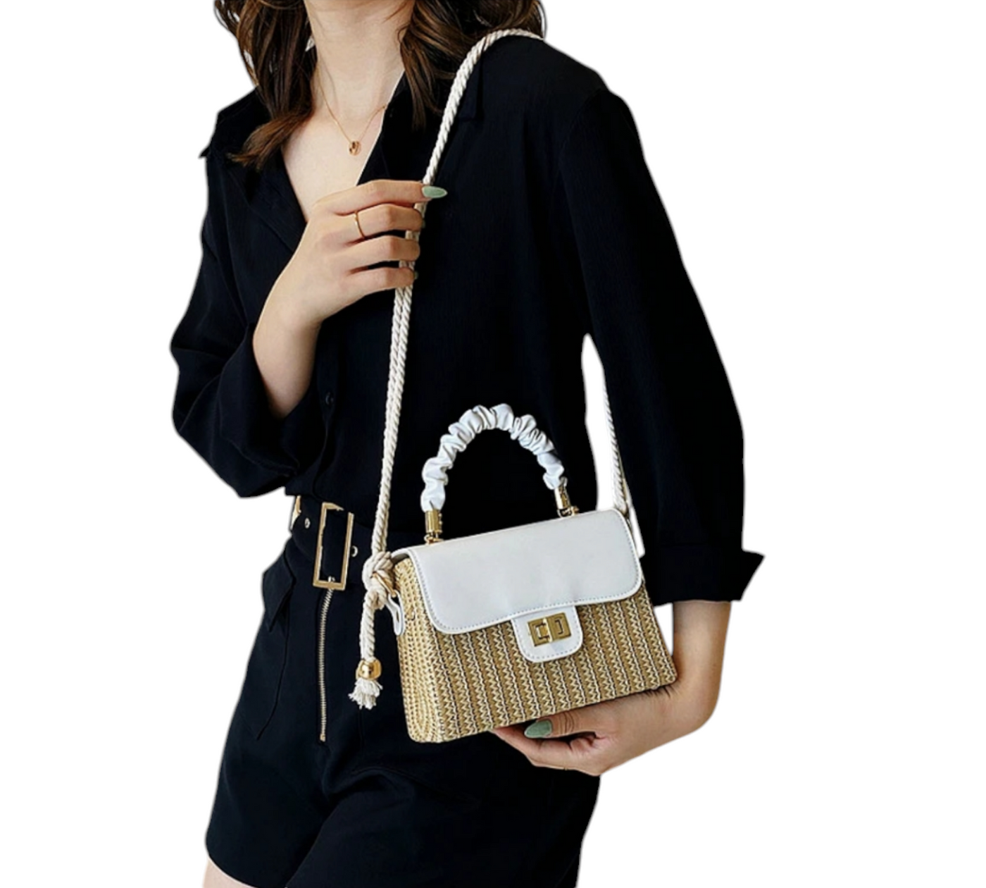 beautiful waving stunning crossbody evening bag