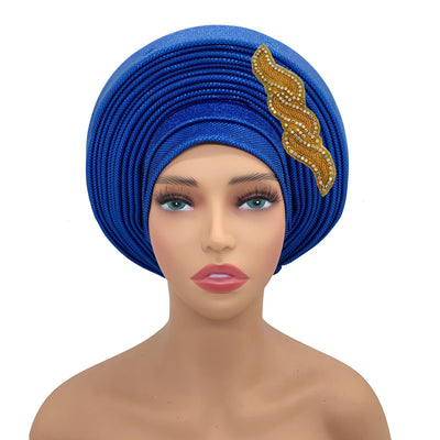 Nigerian Gele Headtie African Head Wraps Aso Oke Gele Already