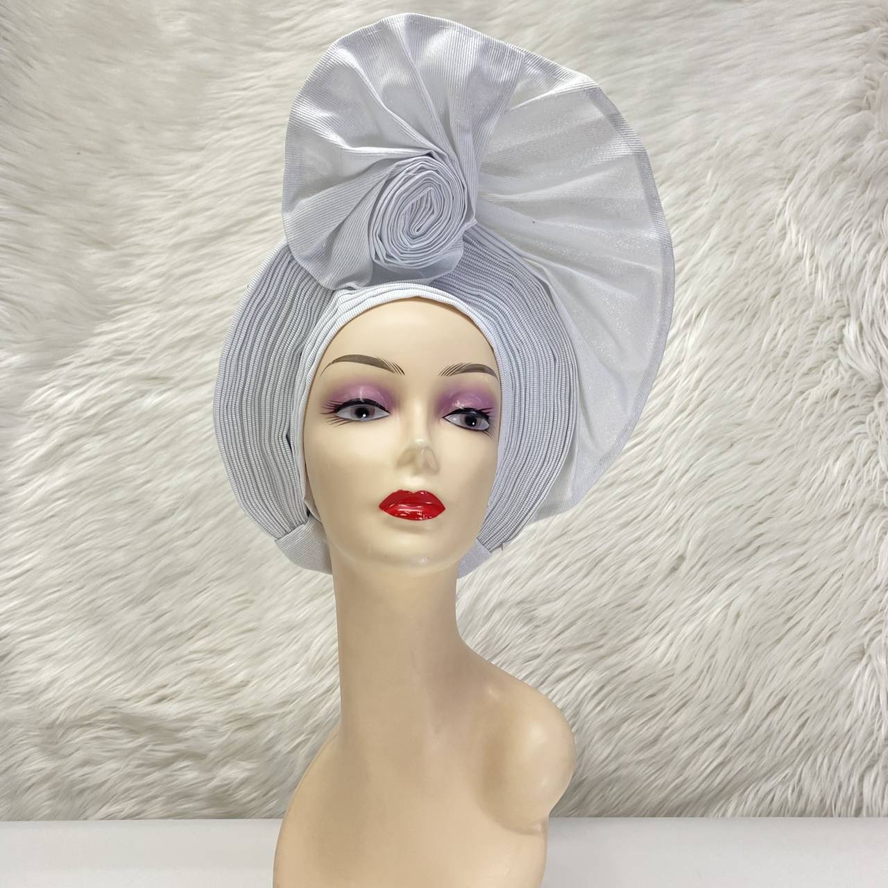 Women's Headtie, Auto Gele Headtie for Women, Nigerian Aso Oke Headgear for Wedding Party