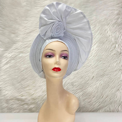 Women's Headtie, Auto Gele Headtie for Women, Nigerian Aso Oke Headgear for Wedding Party