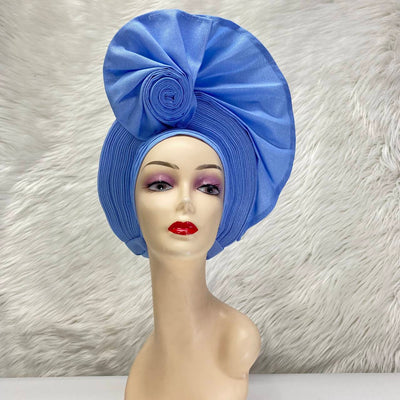 Women's Headtie, Auto Gele Headtie for Women, Nigerian Aso Oke Headgear for Wedding Party