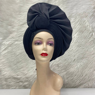 Women's Headtie, Auto Gele Headtie for Women, Nigerian Aso Oke Headgear for Wedding Party