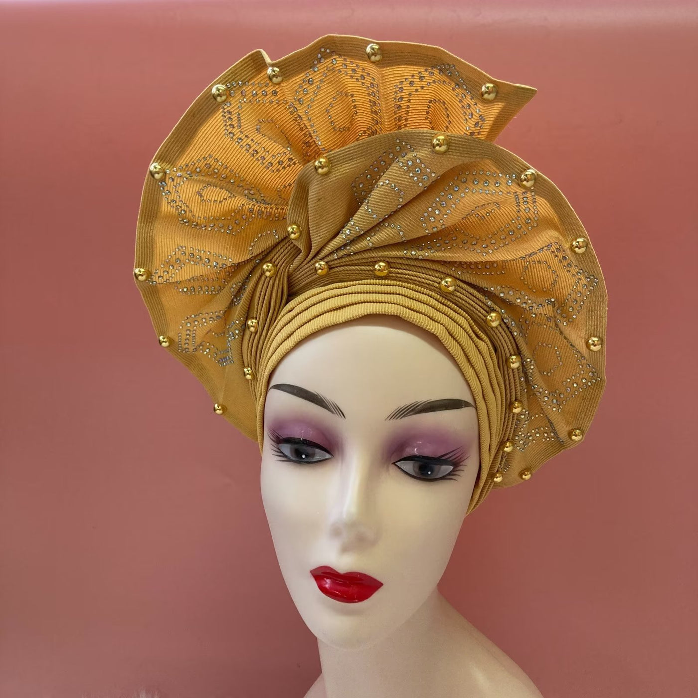 Nigerian Aso Oke Headgear for Wedding Party