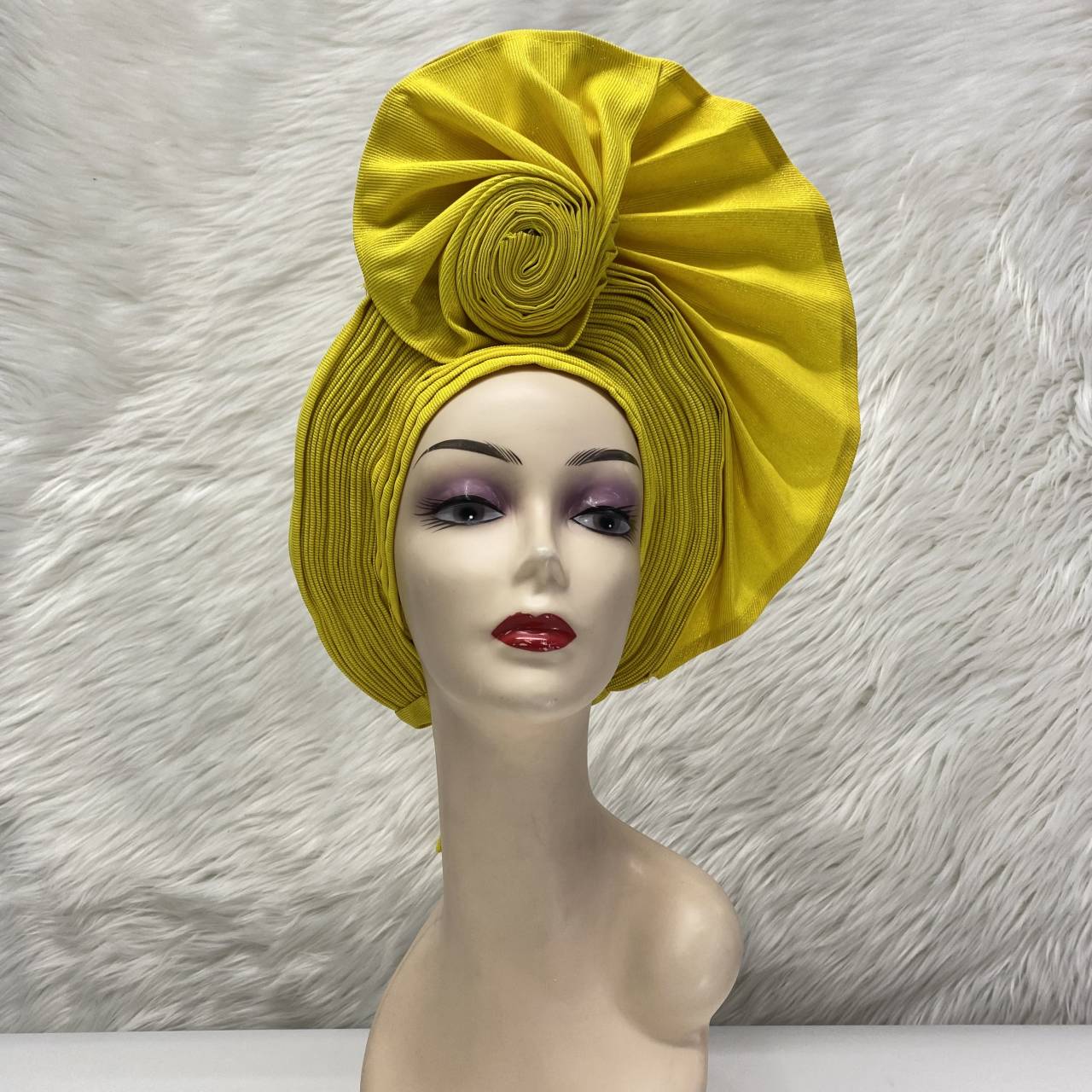 Women's Headtie, Auto Gele Headtie for Women, Nigerian Aso Oke Headgear for Wedding Party