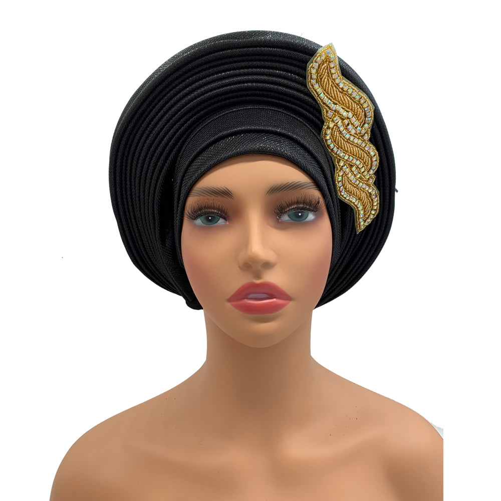 Nigerian Gele Headtie African Head Wraps Aso Oke Gele Already