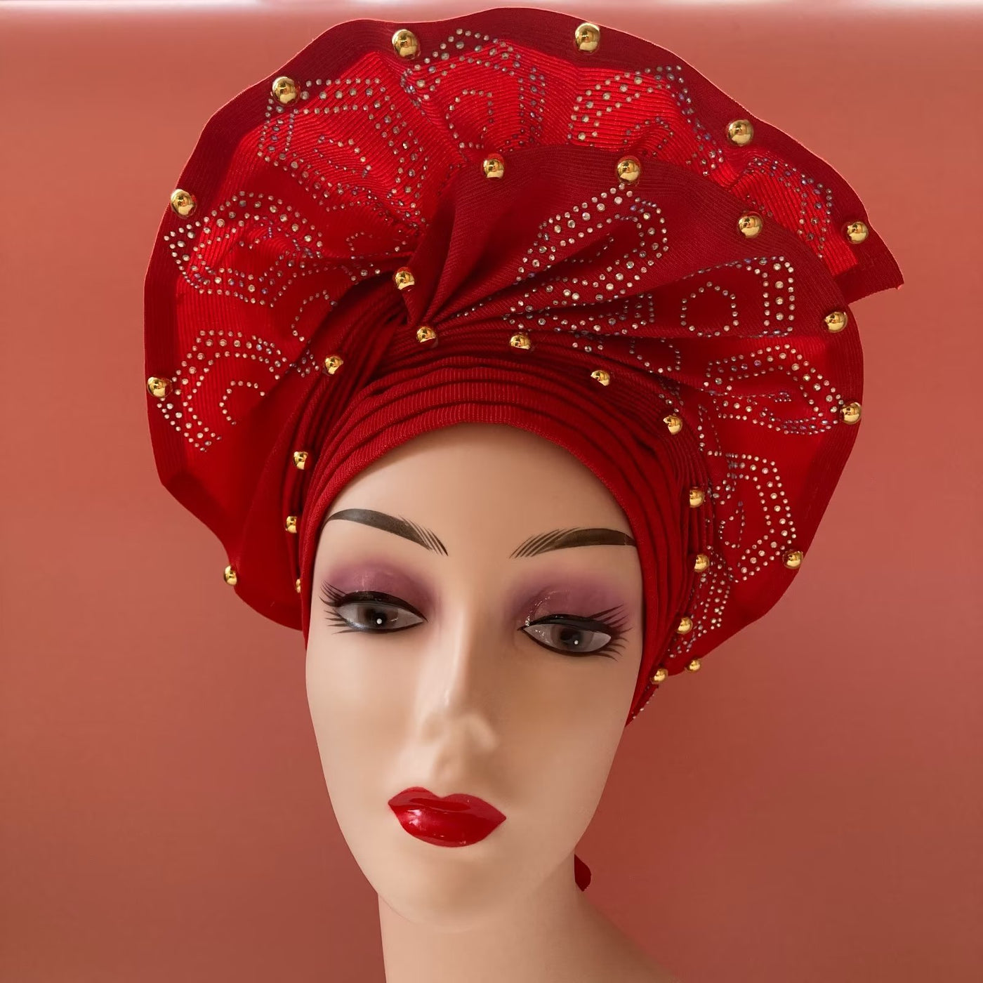 Nigerian Aso Oke Headgear for Wedding Party