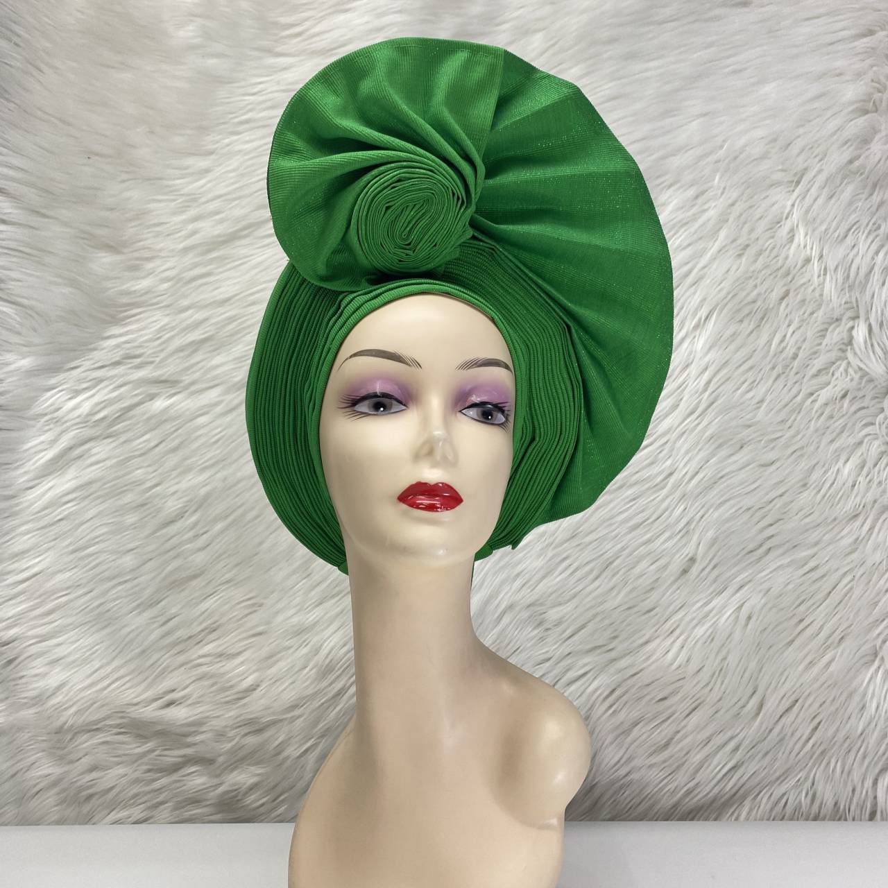 Women's Headtie, Auto Gele Headtie for Women, Nigerian Aso Oke Headgear for Wedding Party