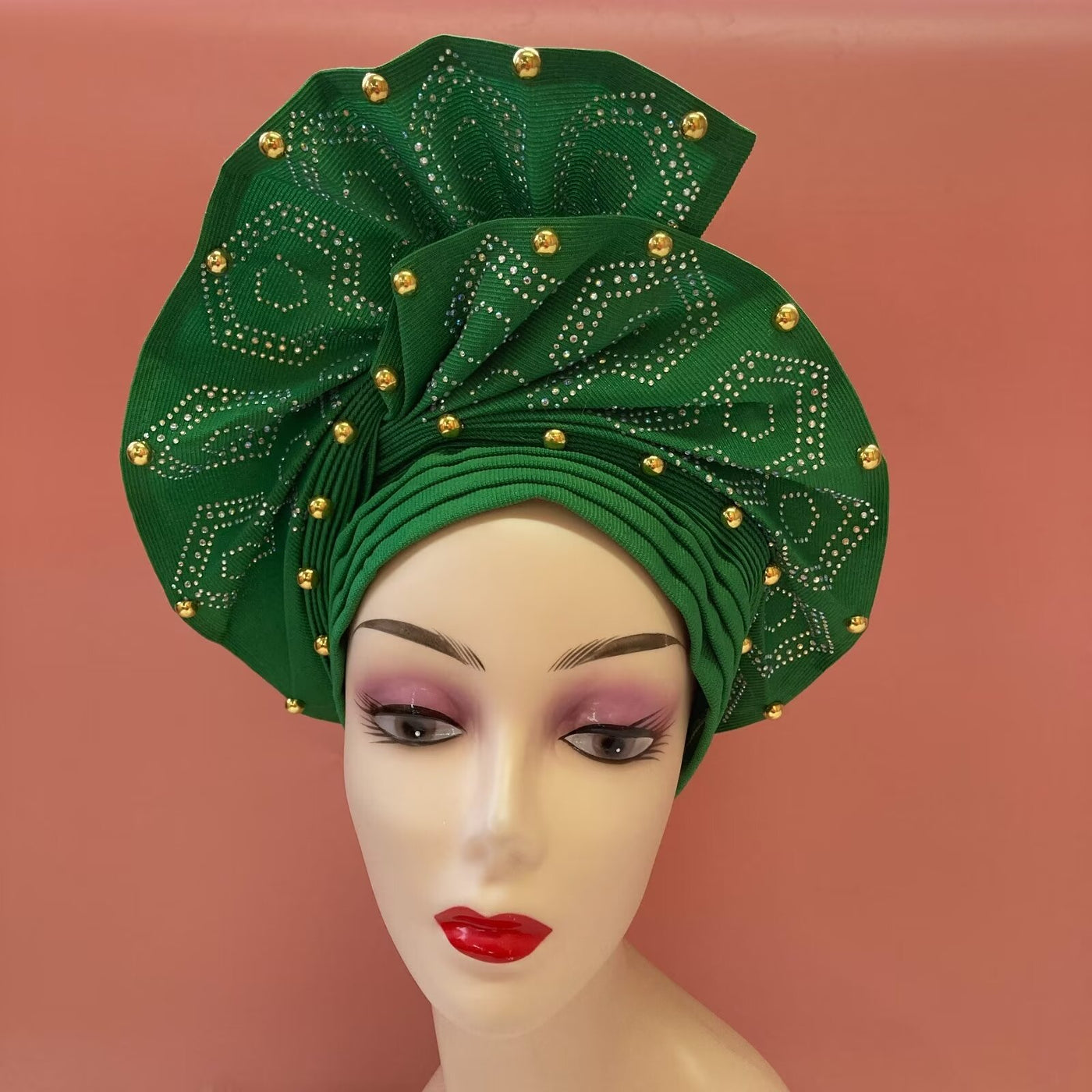 Nigerian Aso Oke Headgear for Wedding Party