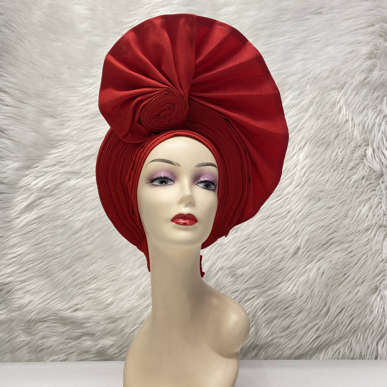 Women's Headtie, Auto Gele Headtie for Women, Nigerian Aso Oke Headgear for Wedding Party