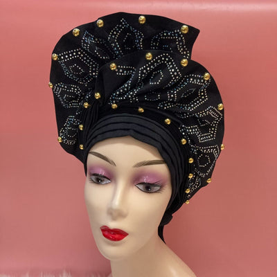 Nigerian Aso Oke Headgear for Wedding Party