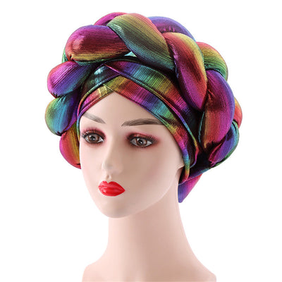 latest aso oke auto gele headtie Already Handmade african Cap Nigerian Wedding Gele women braid turbans Ladies head wraps