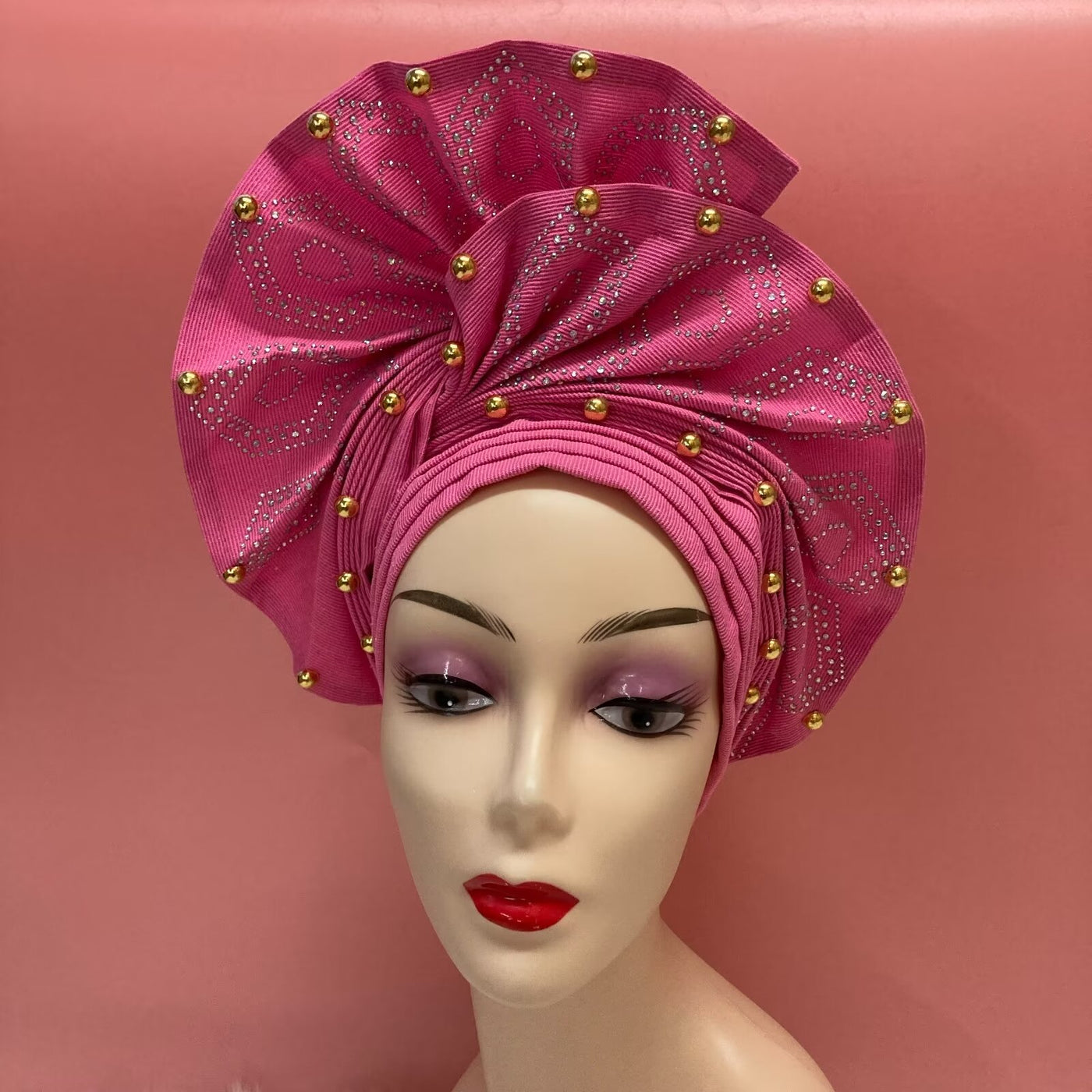 Nigerian Aso Oke Headgear for Wedding Party