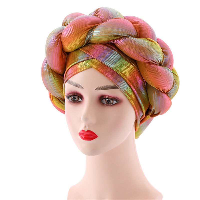 latest aso oke auto gele headtie Already Handmade african Cap Nigerian Wedding Gele women braid turbans Ladies head wraps