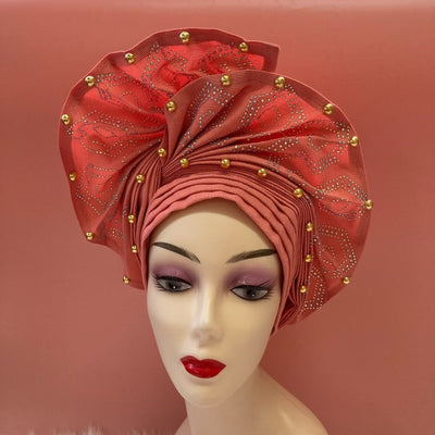 Nigerian Aso Oke Headgear for Wedding Party