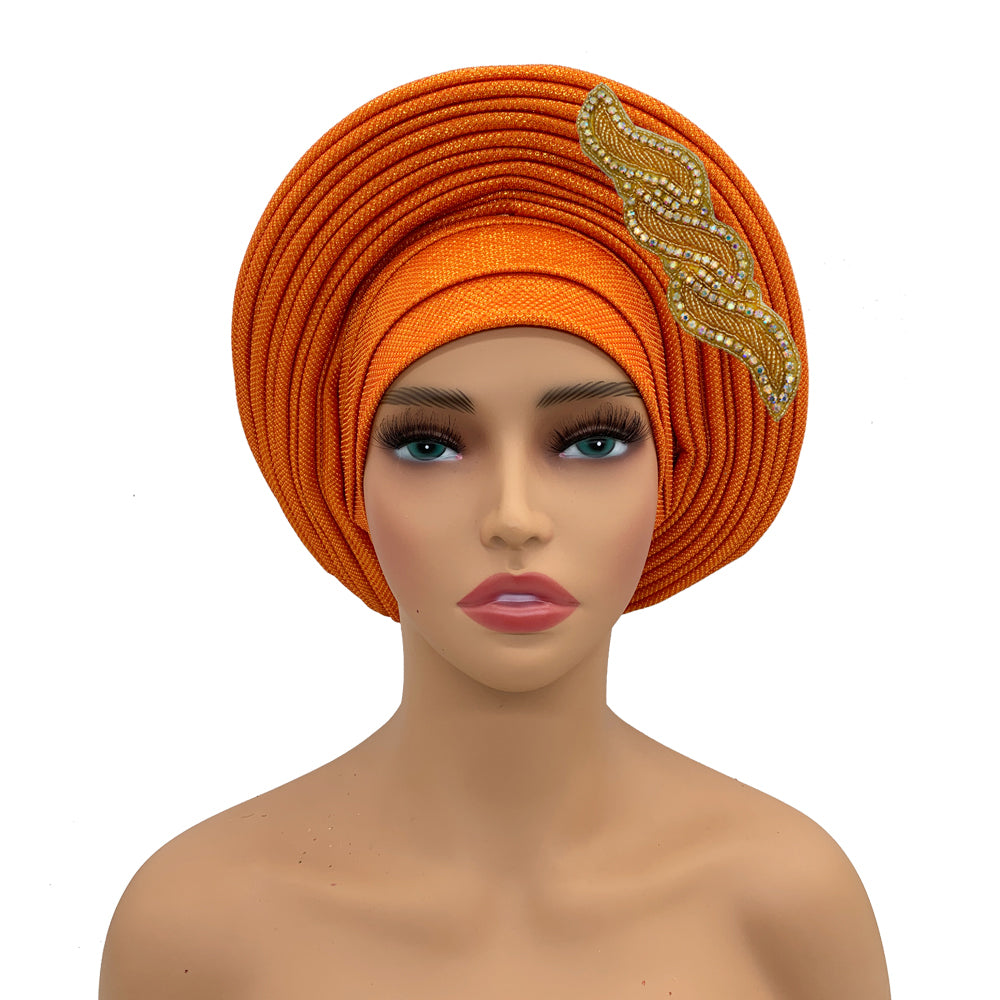 Nigerian Gele Headtie African Head Wraps Aso Oke Gele Already