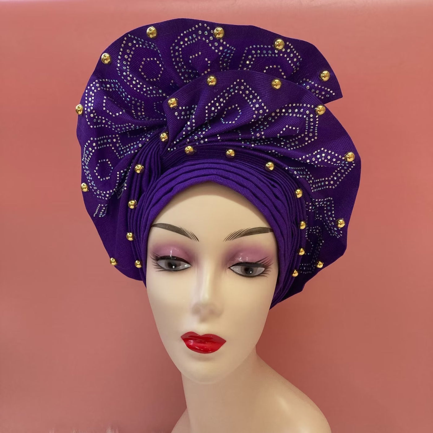 Nigerian Aso Oke Headgear for Wedding Party