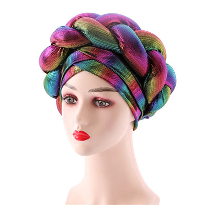 latest aso oke auto gele headtie Already Handmade african Cap Nigerian Wedding Gele women braid turbans Ladies head wraps