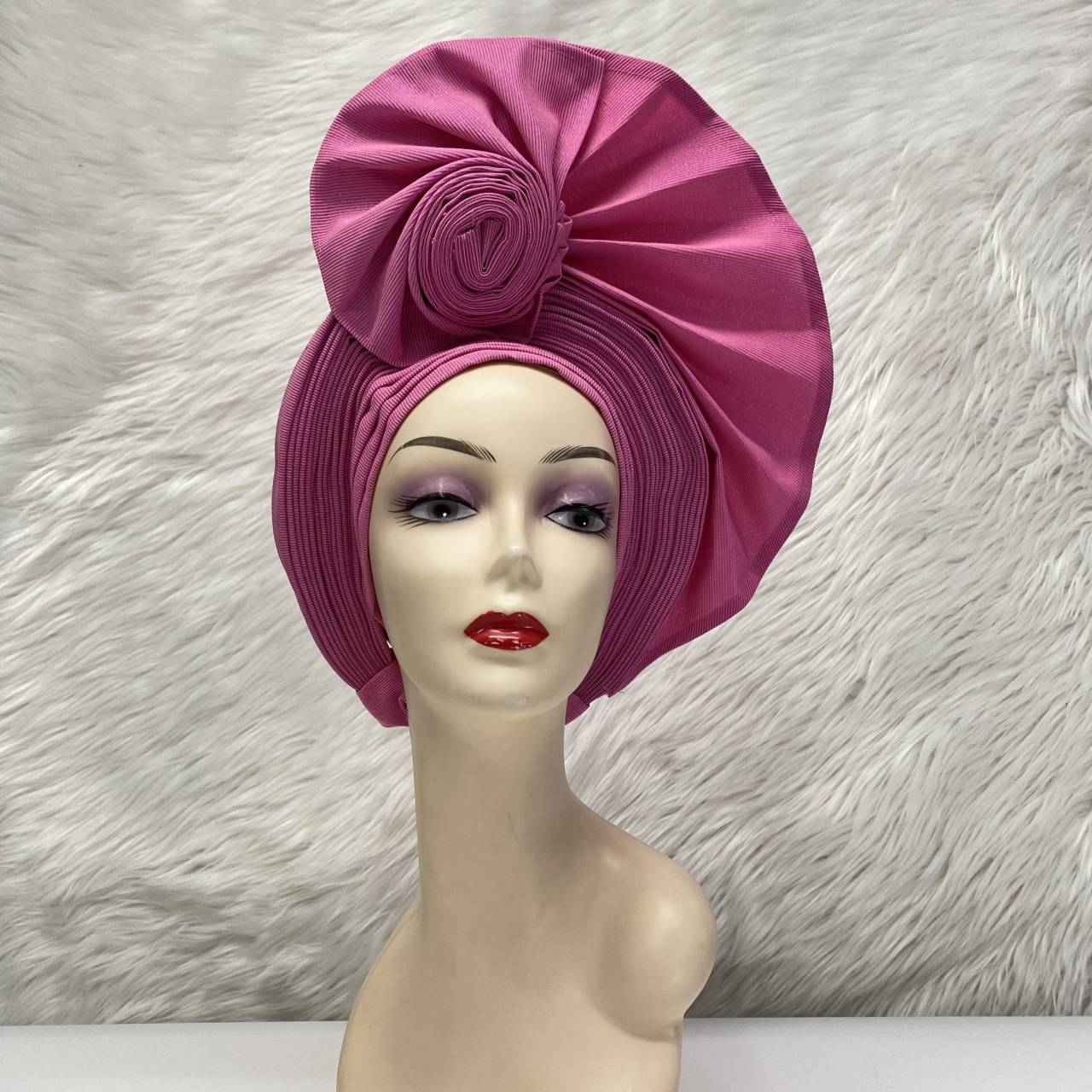 Women's Headtie, Auto Gele Headtie for Women, Nigerian Aso Oke Headgear for Wedding Party