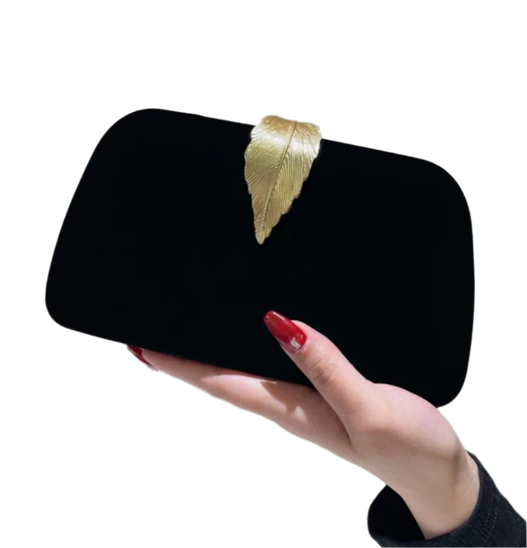 gold and black evening bag for party, bridal shower and more