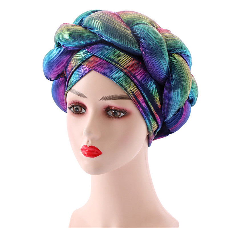 latest aso oke auto gele headtie Already Handmade african Cap Nigerian Wedding Gele women braid turbans Ladies head wraps